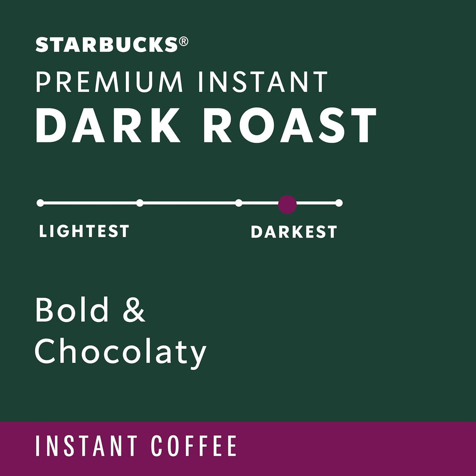starbucks premium instant dark roast arabisca coffee three 3.17 oz tins
