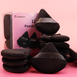 beakey 12pcs triangle powder puffs loose powder foundation makeup set ultra-soft breathable