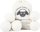 wool dryer balls organic xl 6-pack 100% new zealand wool chemical free softener for 1000+ loads baby safe