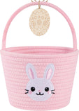 oiahomy-pink-easter-basket-with-handle-personalized-bunny-baskets-for-kids-and-gifts