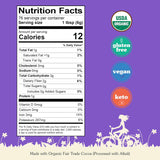 NuNaturals Unsweetened Organic Fairtrade Certified Dutch-Process Cocoa Powder, 1 lb for Baking and Drinking
