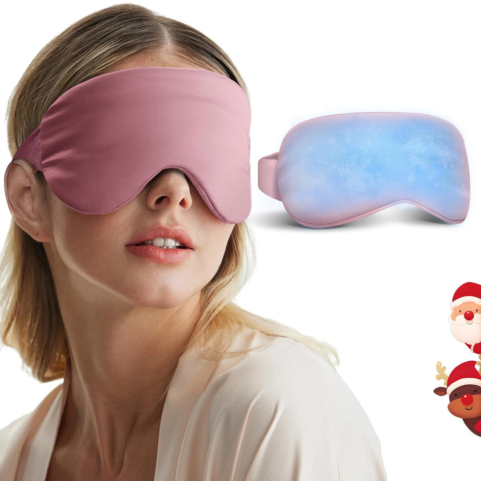 Cooling Eye Mask for Puffy Eyes - Relaxing Gift for Women with Migraine Relief