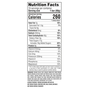 clif bar white chocolate macadamia nut organic oats non-gmo energy bars 15 pack