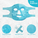 znöcuetöd blue cold face eye mask ice pack for facial puff, dark circles and skin care