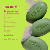 Good Molecules brightening soap free face and body bar with tranexamic kojic acids and niacinamide for dark spots skin care