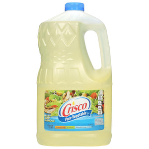 Crisco Pure Vegetable Oil, 1 Gallon, 100% cholesterol-free, gluten-free and kosher pareve cooking oil