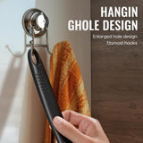 vwmYq silicone shower brush with double-sided head, 17in long handle, extra-soft bristles for exfoliating and massage