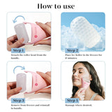baimei icyme ice roller face gua sha tool set pink reduces puffiness migraines skin care