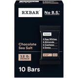 RXBAR Chocolate Sea Salt Protein Snack Bars, 18.3oz Box (10 Count), Gluten Free, 12g Protein