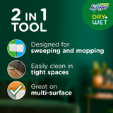 Swiffer Sweeper 2-in-1 Mops for Floor Cleaning, Dry and Wet Multi Surface Floor Cleaner, Sweeping and Mopping Starter Kit, Includes 1 Mop + 19 Refills, 20 Piece Set - Rayz Mart