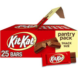 kit kat milk chocolate wafer snack size 25 pieces 12.25 oz pantry pack candy