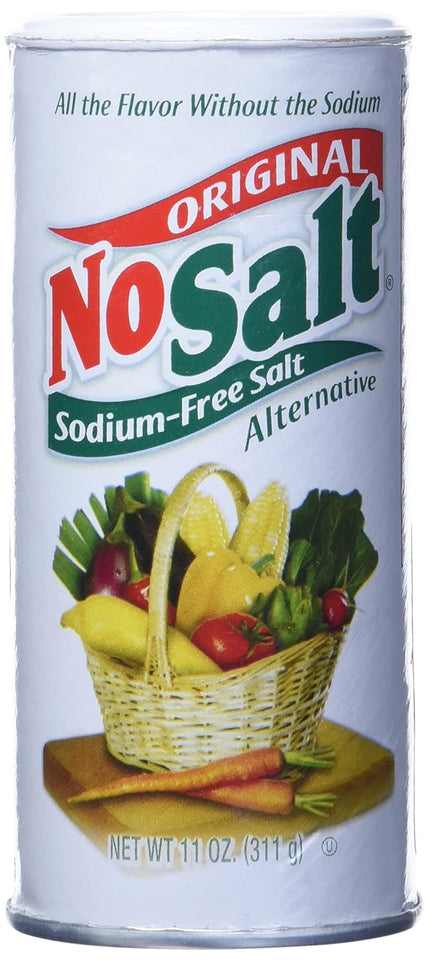 NoSalt Original Sodium-Free Salt Alternative, 11 oz, Convenient Substitute for Table Salt, Low Sodium