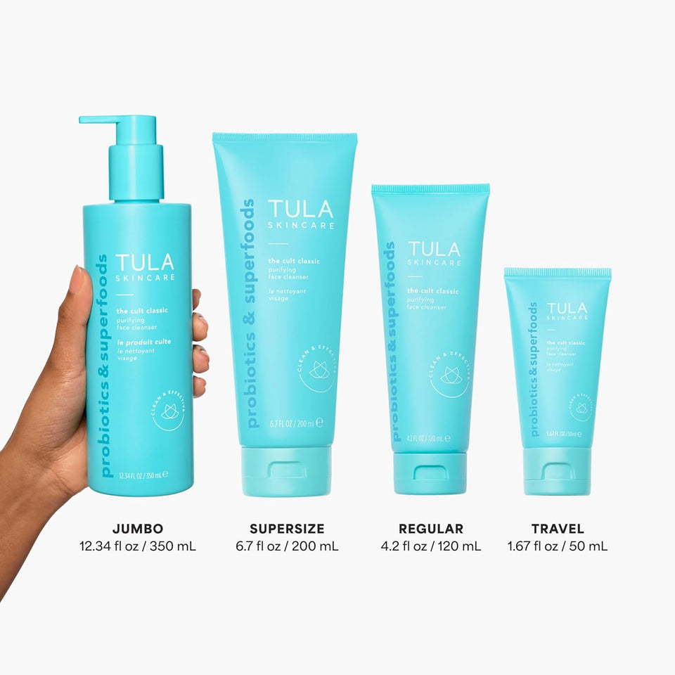tula skin care cult classic purifying face cleanser 4oz gentle effective face wash