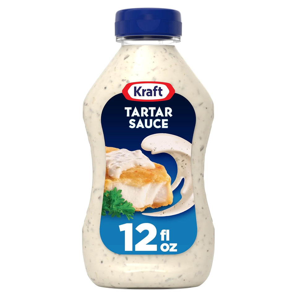 kraft 12 fl oz tartar sauce bottle for fish sandwiches dipping