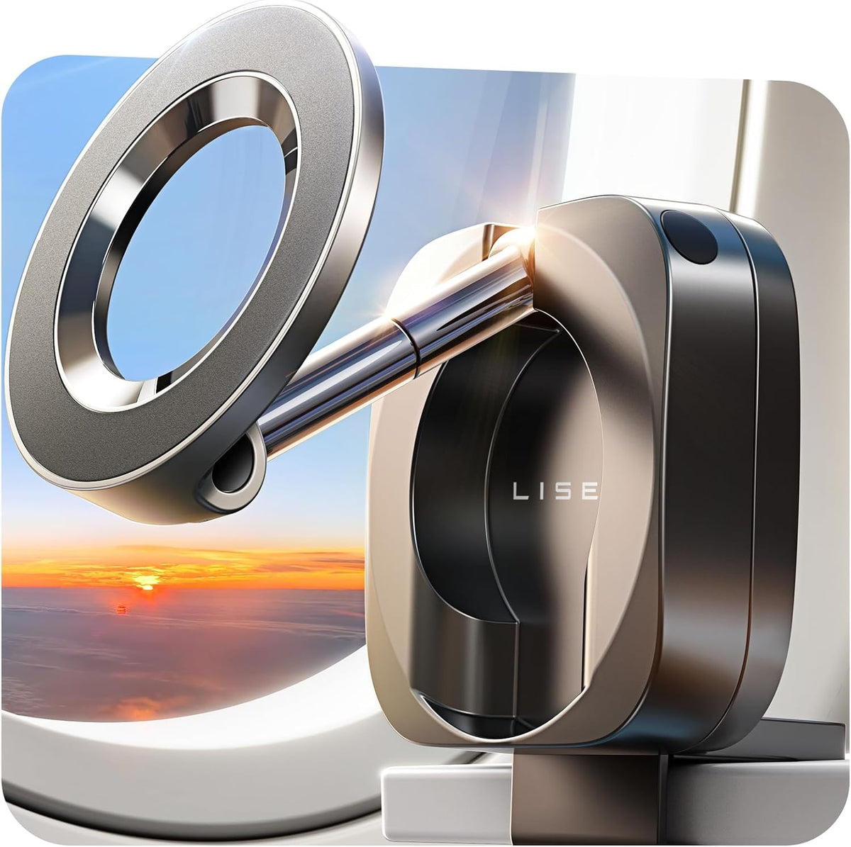 LISEN Travel Gifts Christmas for Gifts Airplane Gadgets Men Mini Travel Essentials Phone Holder Stocking Stuffers for Women MagSafe Accessories Vacation Cruise Essentials 2026 Long Flight Must Have