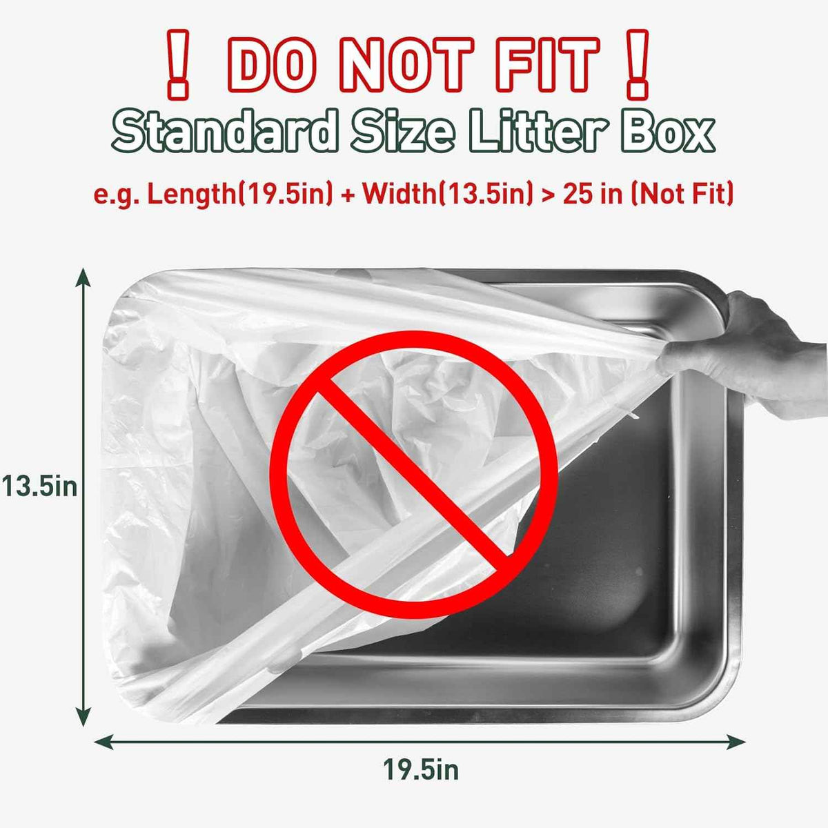 ANWA 40 Count Cat Litter Box Liners for Automatic Cat Litter Box and Litter Box Robot 4/3, Heavy-Duty, Extra Thick