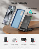 INIU Wireless Charger, 15W Fast Qi Certified Wireless Charging Station with Sleep-Friendly Adaptive Light Compatible with iPhone 16 15 14 13 Pro XS 8 Plus Samsung Galaxy S25 S24 S23 Note 20 Google etc - Rayz Mart