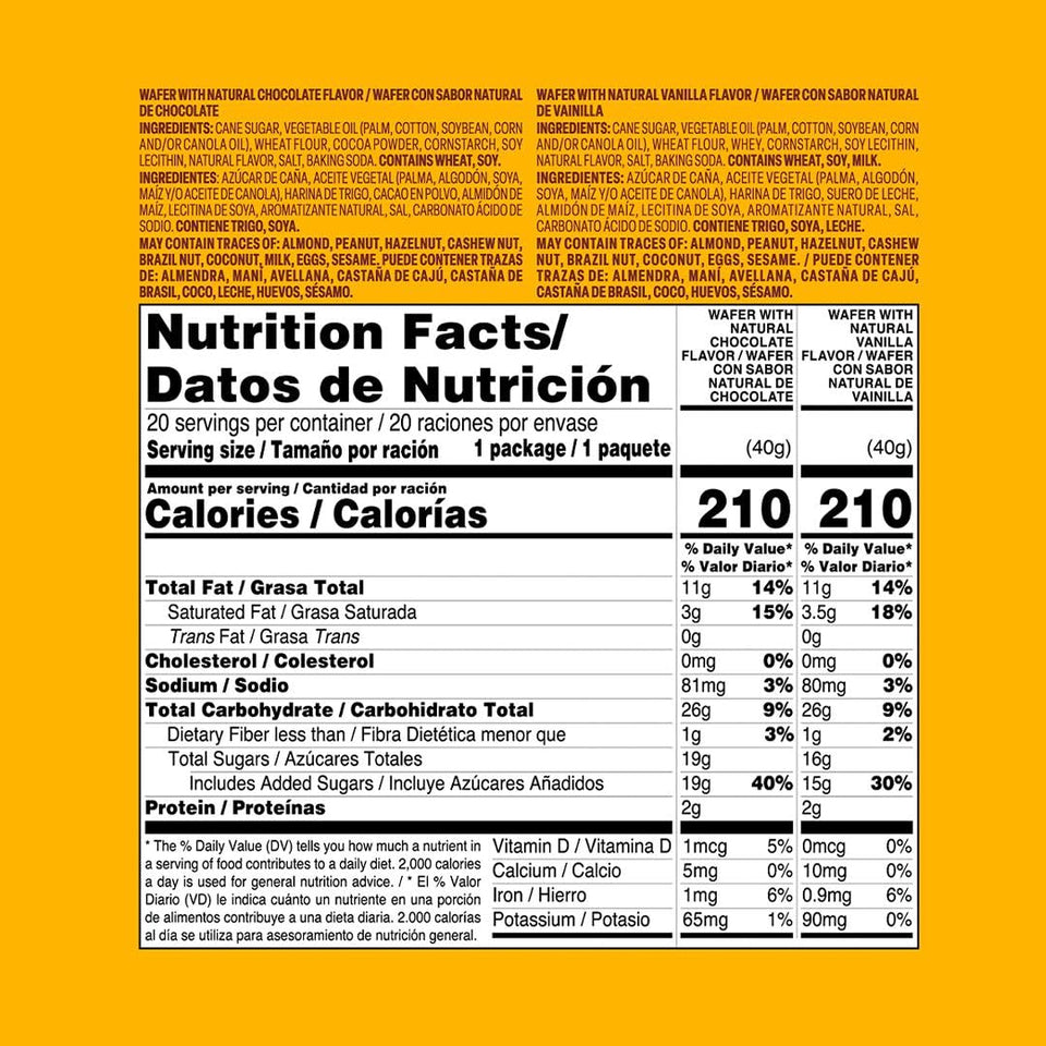 Bauducco Choco Biscuit Cookies - Individually Wrapped, 0.6 oz, 40 count, 25.3 oz total weight