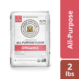 King Arthur 100% Organic Unbleached All-Purpose Flour, Non-GMO, 2 lb, Pack of 1