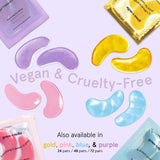 grace & stella Retinol Under Eye Patches for Puffy Eyes & Dark Circles - Restoring Gel Under Eye Masks with Hyaluronic Acid - Purple, 24 Pairs for Women