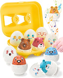 Easter egg toys for toddlers 1-3, prefilled with matching sensory toys and gifts for 3-year-old girls and boys