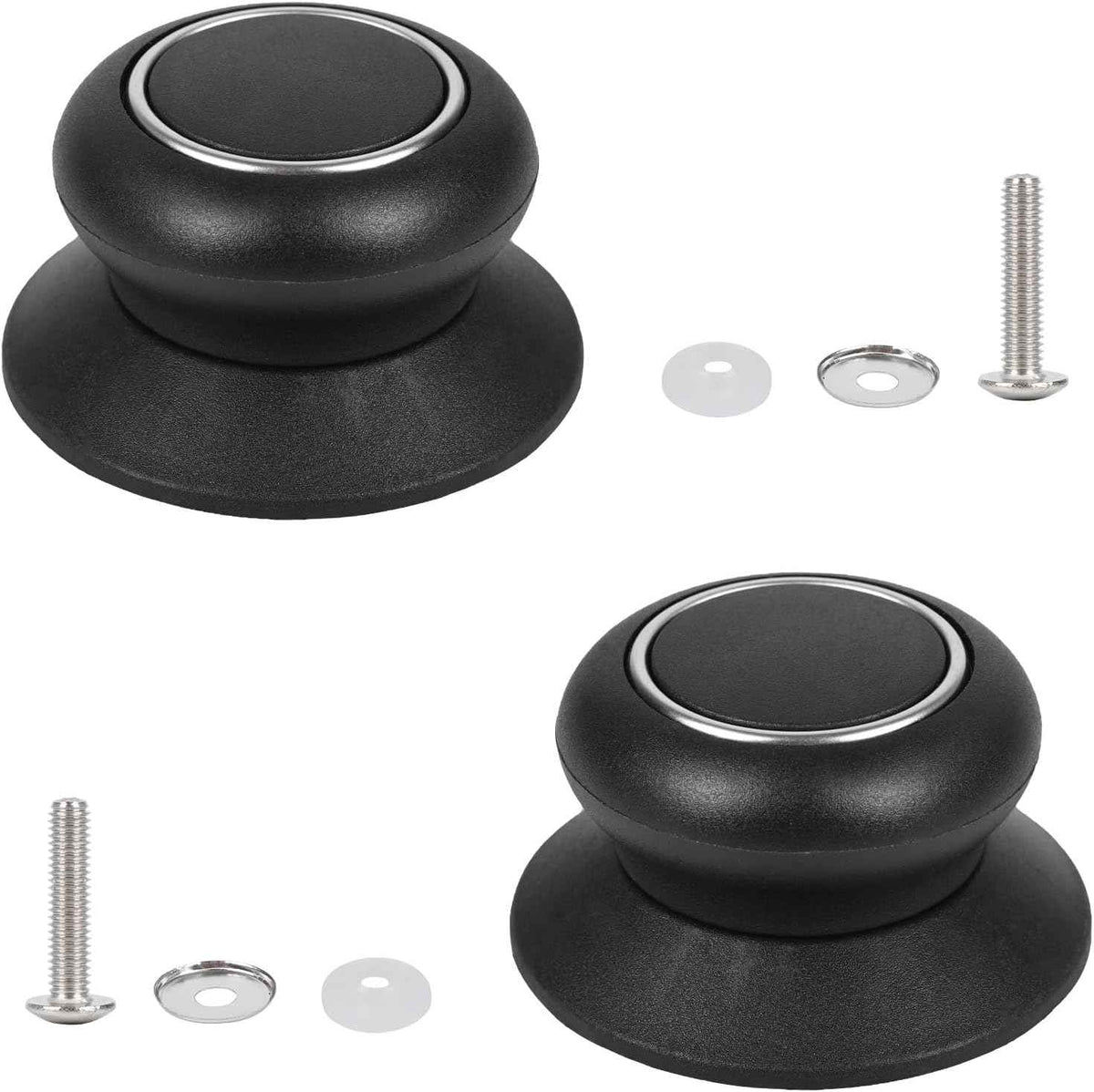 FEIKIXYQ Pot Lid Knob Easy Lnstallation Sturdy Cover Knobs Universal Pot Lid Handle Pot Kitchen Replacement Cookware Lidreplacement Pot Cover Heat Resistant and Prevent Static Replacement Knob