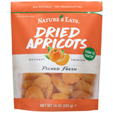Nature's Eat sun-dried Turkish apricots - organic, no sugar added, gluten-free, vegan snack for adults and kids in 10 oz resealable bag
