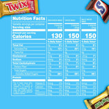 Snickers, Twix & Milky Way Minis assorted 150-count bulk candy mix bag, 2.93 pounds