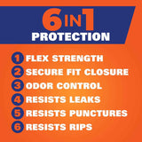 Hefty Ultra Strong 13 Gallon Trash Bags with 6-in-1 Protection and Citrus Scent for Kitchen Waste