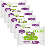 Baby Wipes Unscented by Boogie Wipes, Wet Wipes for Face, Hand, Body & Nose, Made with Vitamin E, Aloe, Chamomile and Natural Saline, 180 Count-30 Count (Pack of 6)