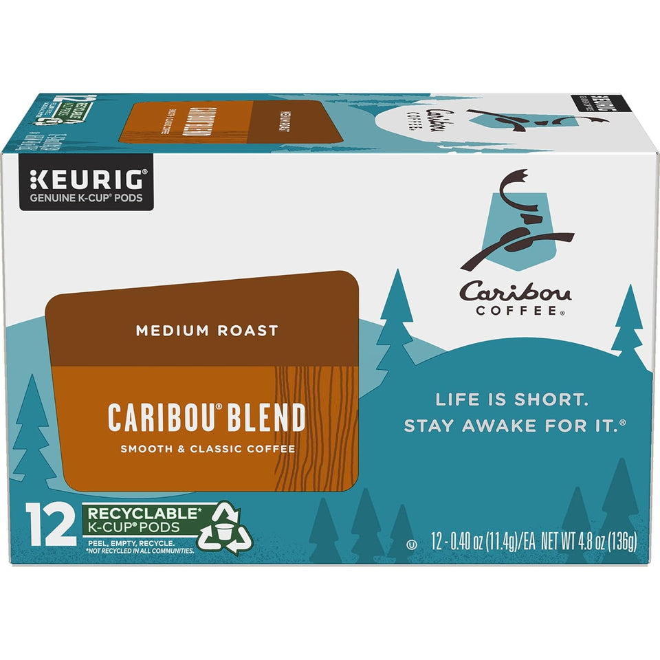 Caribou Coffee Caribou Blend Keurig Single-Serve K-Cup Pod, Medium Roast, 72 Count
