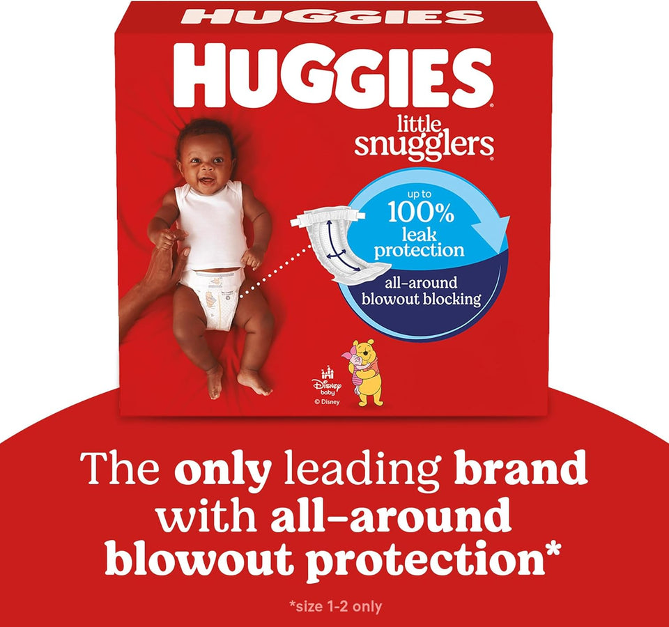 Huggies Size Newborn Diapers, Little Snugglers Baby Diapers, Size Newborn (up to 10 lbs), 31 Count, Packaging May Vary