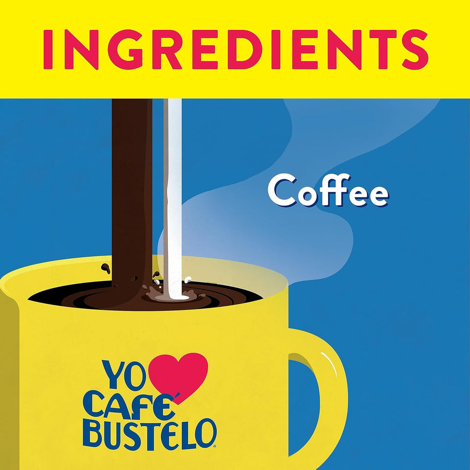 Café Bustelo dark roast espresso capsules, 40 count, Nespresso Original Line compatible, intensive flavor