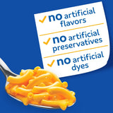 kraft macaroni and cheese, 4 boxes, original flavor, no artificial flavors, 7.25 oz