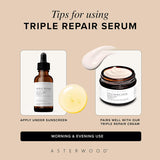 Asterwood Triple Repair Serum with Matrixyl 3000, Argireline, Hyaluronic Acid, and Vitamin C for anti-aging and collagen boosting - fragrance-free - 1 fl oz