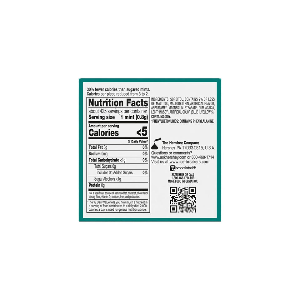 ice breakers wintergreen sugar free mints 1.5 oz 8 count tins for instant refreshment