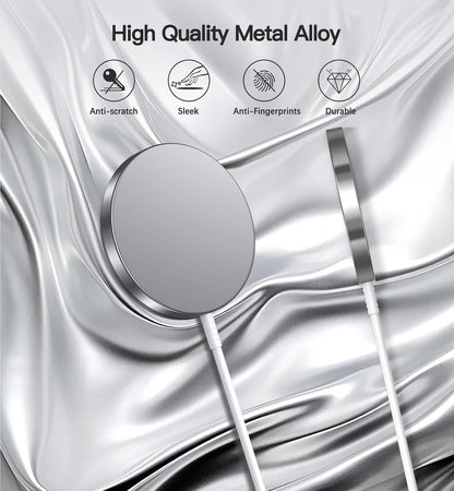 Magnetic Wireless Charger 15W Fast Mag Safe Charger for Cell iPhone 17 Pro Max/17 Pro/17 Air/17/16/15/14/13/12 Series 2 Pack Charging Pad for AirPods 3/2/Pro 2/Pro Mag-Safe Original Replacement