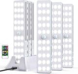 Lightbiz 6 Pack 30LEDs Dimmer Closet Light with Charging Station, Stick-Anywhere Motion Sensor Lighting