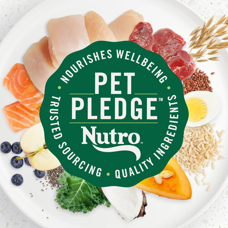 Nutro Ultra Adult Large Breed Dry Dog Food, high-protein chicken, lamb, and salmon protein trio, 13 lb non-GMO bag