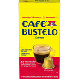 Café Bustelo dark roast espresso capsules, 40 count, Nespresso Original Line compatible, intensive flavor
