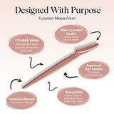 kitsch dermaplane razor terracotta 12 pieces exfoliating facial skin care tool facial hair removal