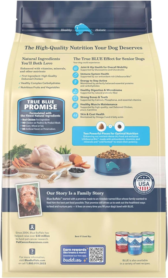 Blue Buffalo Life Protection Formula Senior Dry Dog Food - 5-lb Bag, Chicken & Brown Rice Recipe with Joint Health Support