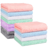 Orighty microfiber coral fleece baby washcloths, 24-pack, 7''x9'', super soft and absorbent for newborns and infants.