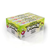 sour punch rainbow fruit flavors chewy sweet sour candy 24 pack tray 2oz