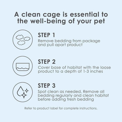 Kaytee clean and cozy white paper bedding, 49.2 liters, small animal bedding, premium paper, dust-free, pet-safe.