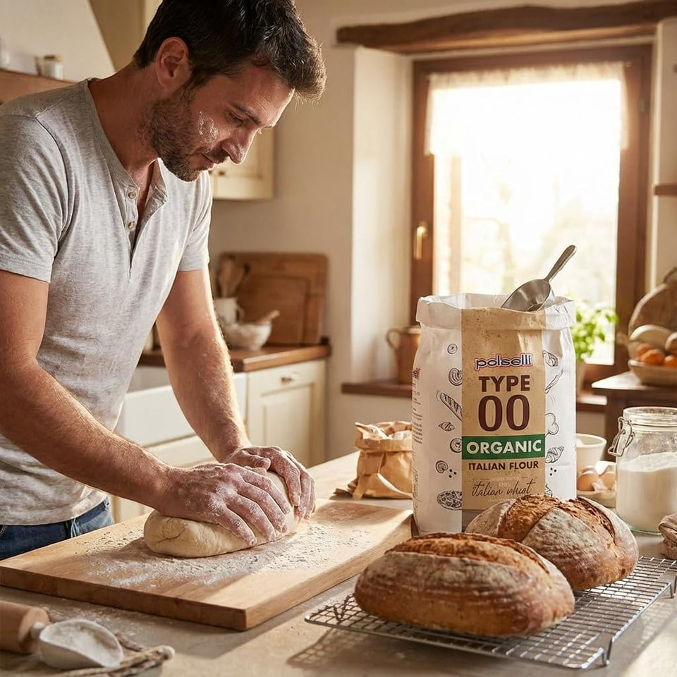 polselli organic flour type 00 all purpose double zero 5 kg 11 lbs italian grain