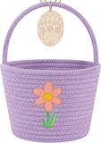oiahomy-pink-easter-basket-with-handle-personalized-bunny-baskets-for-kids-and-gifts