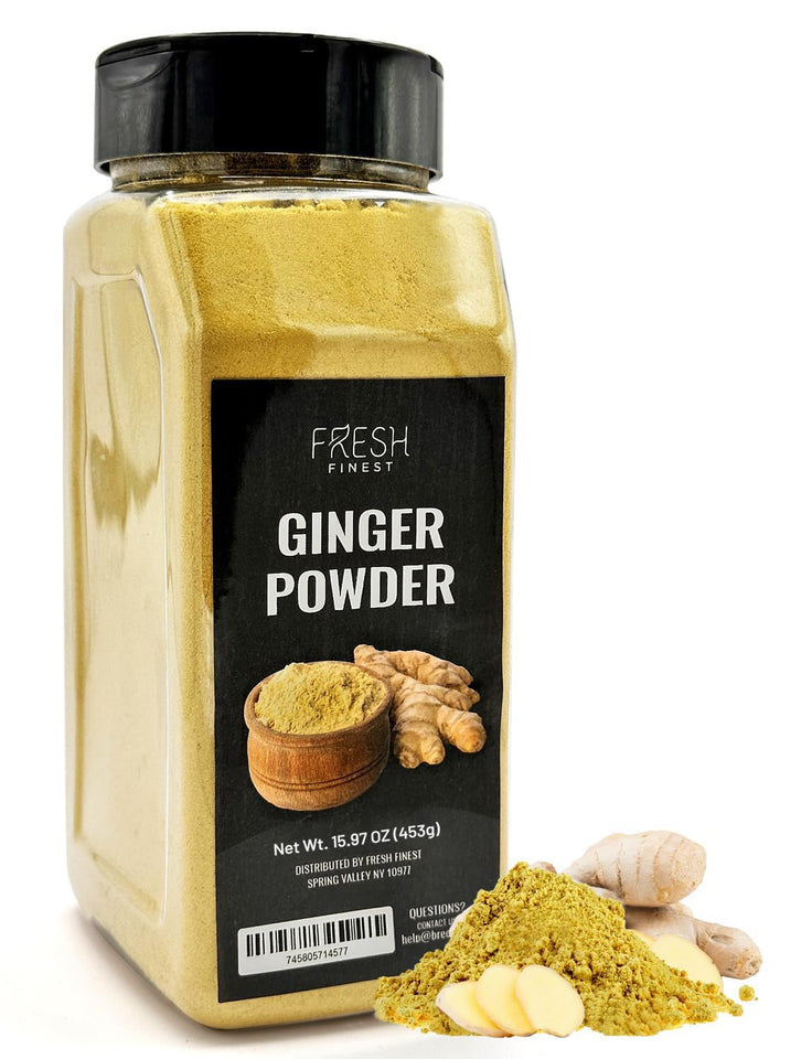 Fresh Finest 100% Pure Ground Ginger Root 15.97oz 453g Culinary and Health Benefits Spice