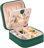 keLofoN small pink jewelry case with mirror travel gift for girls women