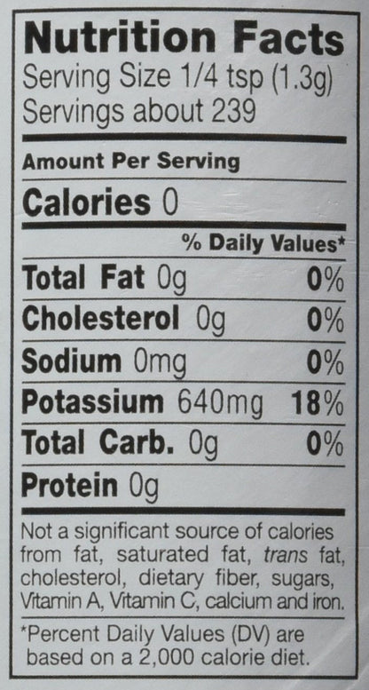 NoSalt Original Sodium-Free Salt Alternative, 11 oz, Convenient Substitute for Table Salt, Low Sodium